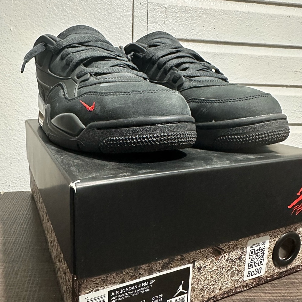 Black Air Jordan 4 RM NIGEL SYLVESTER Sneakers 🚲